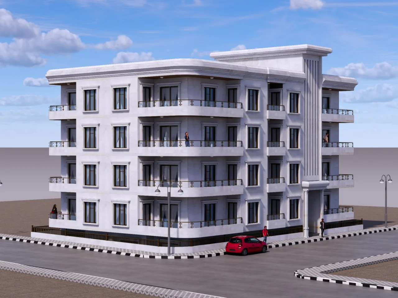 شقة للبيع في حلب • حريتان 3 غرف 117م² مساحة الحديقة 80 م²