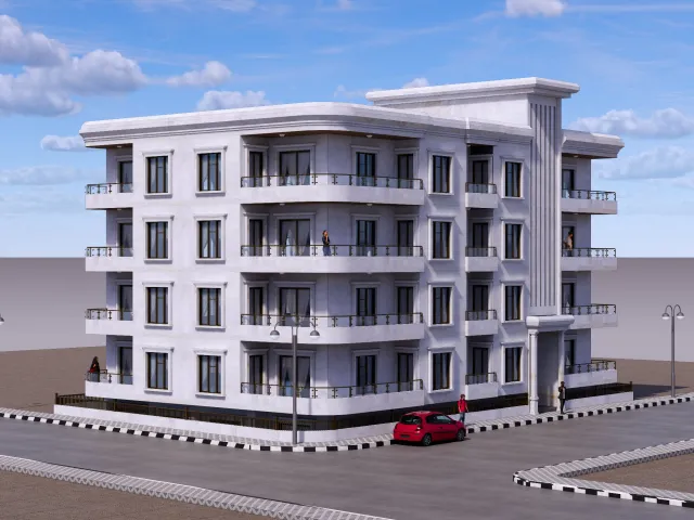 شقة للبيع في حلب • حريتان 3 غرف 117م² مساحة الحديقة 80 م²