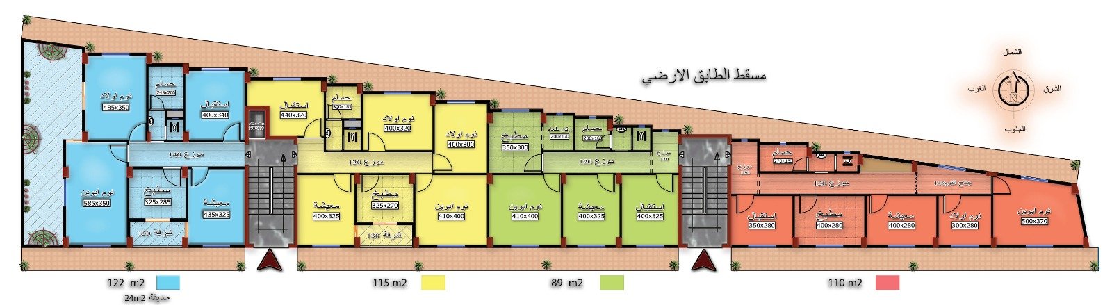 للبيع بالتقسيط عدة شقق سكنية قيد الانشاء حريتان شارع ال16 - صورة 3