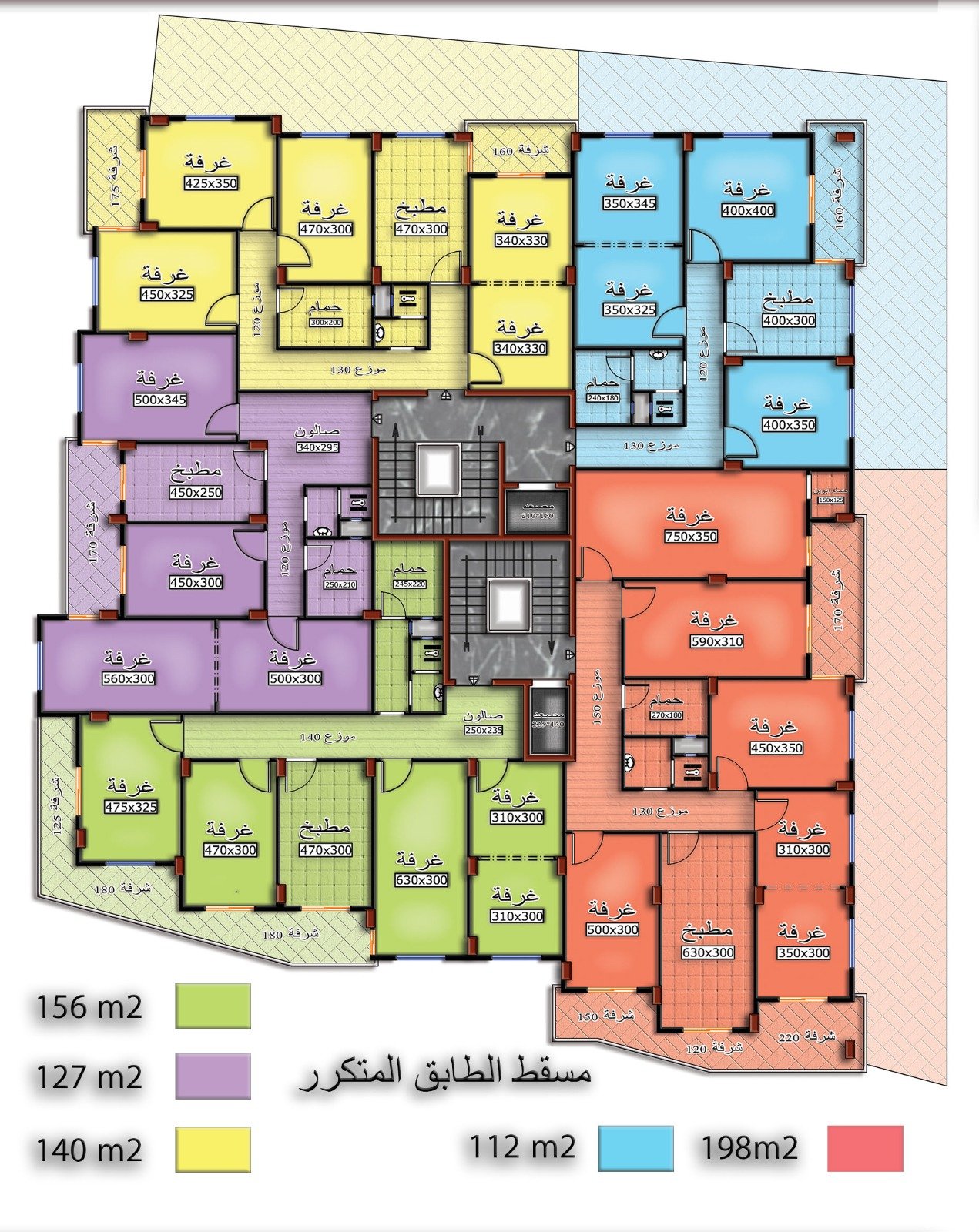 للبيع بالتقسيط عدة شقق سكنية قيد الانشاء حريتان  بشارع بغداد - صورة 3